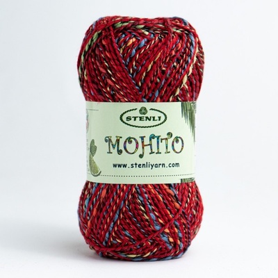 Příze Mohito - 68 červeno-barevná