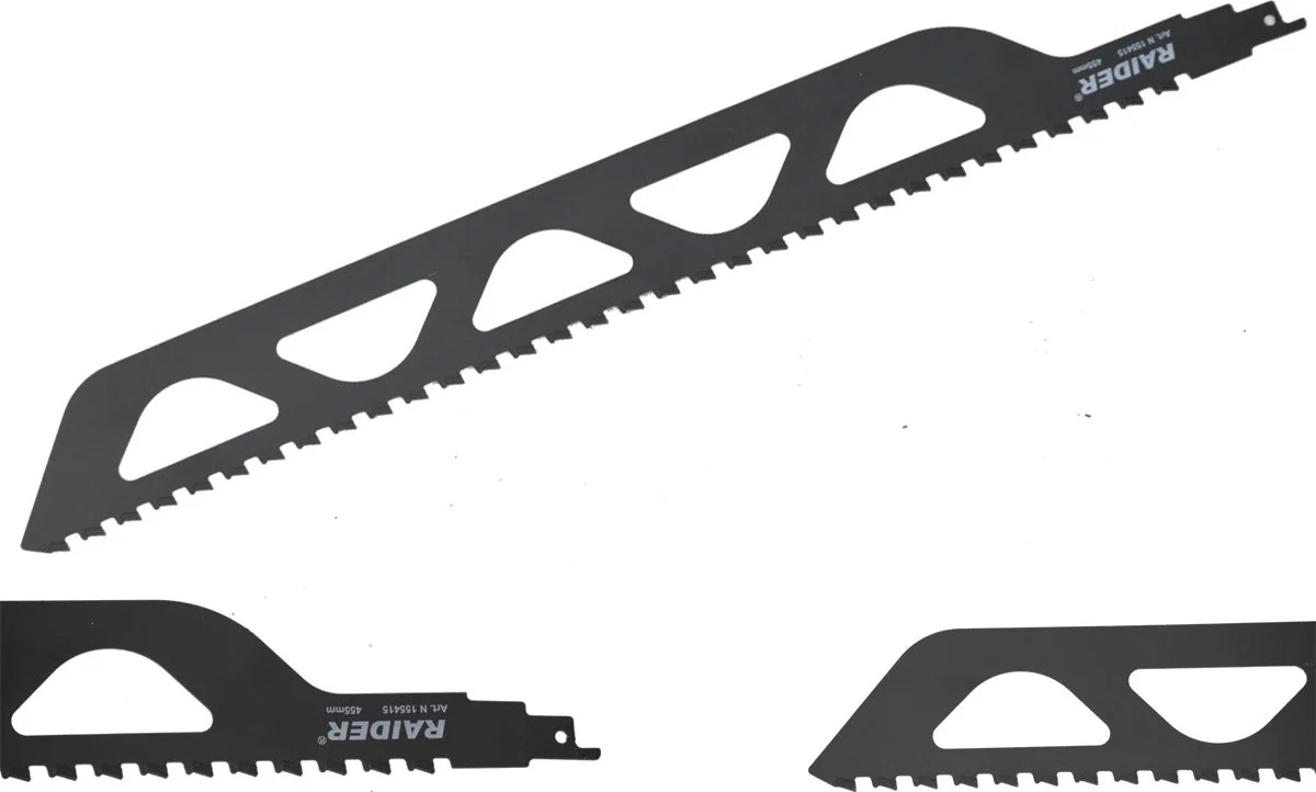 Raider Нож за саблен трион за тухли, 405/455 мм, зъб 12.7 мм, raider rd-rs2243 (155415)
