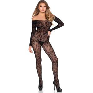 Leg Avenue Lace Lingerie Bodystocking 89366 Black