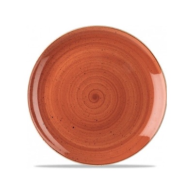 CHURCHILL Stonecast Spiced Orange Mělký talíř ručně zdobený 26 cm