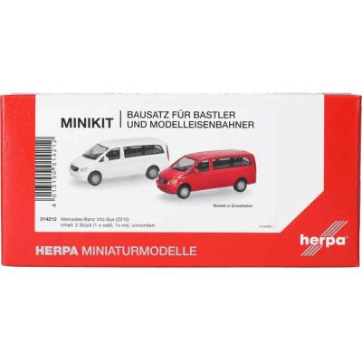 Herpa Sada 2ks: Mercedes-Benz Vito Bus 2010 stavebnice 1:87