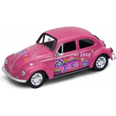 Welly Volkswagen Beetle model modrý dúhový 1:34