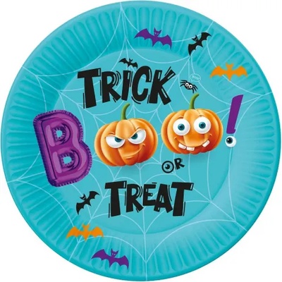 Godan Хартиени чинии Halloween Трик или лакомство 18 см 6 бр