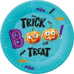 Godan Хартиени чинии Halloween Трик или лакомство 18 см 6 бр