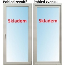 SMART Balkonové dveře Otevíravé i Sklopné Pravé 90x200 cm Bílá / Bílá