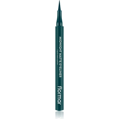 flormar Midnight Matte Eyeliner linka na oči vo fixke s matným efektom 04 Green 1 ml