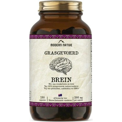 Modern Native Brein Sušený hovězí mozek v kapslích 500 mg 180 ks