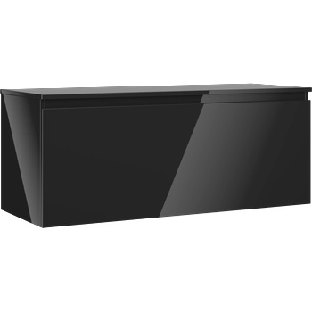 Mexen Orio шкаф за баня под умивалник 120 см с плот, 1 чекмедже, черен гланц - 91A10-12047-1-BFC70 (91A10-12047-1-BFC70)