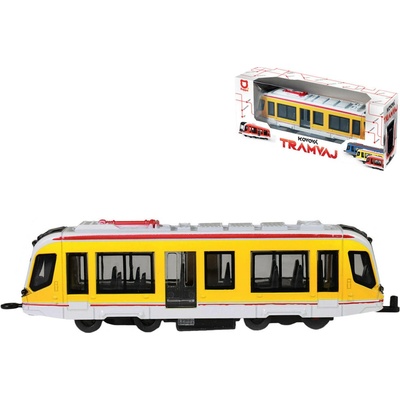 Rappa Kovová tramvaj žlutá 20 cm