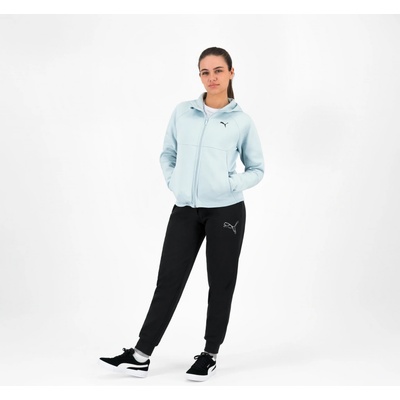 Puma dámska mikina na zips s kapucňou svetlomodrá