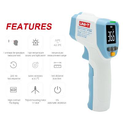 Teplomer bezdotykový UNI-T UT305H -32°C až 42,9°C