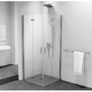 POLYSAN Zoom Line - Душ кабина 80x90 см, Antidrop, прозрачно стъкло/хром ZL4815R-02 (ZL4815R-02)