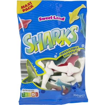 Sweet Land Želé bonbóny žraloci 300 g