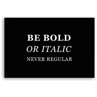 Fotoobraz 60x40 cm malý Never be regular