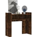 vidaXL Конзолна маса, опушен дъб, 100x35x90 см, инженерно дърво (848469)