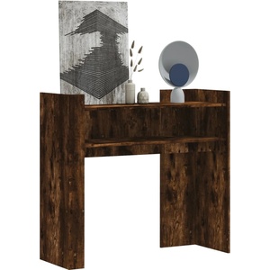 vidaXL Конзолна маса, опушен дъб, 100x35x90 см, инженерно дърво (848469)