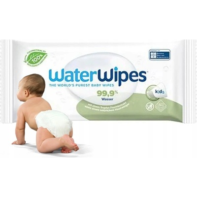 WaterWipes Obrúsky vlhčené bez plastov Soapberry 60 ks