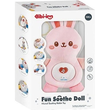 Chipolino Успокояваща музикална кукла Chipolino - Зайче, светлорозова (DIG02406029)