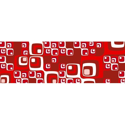 Dimex M-358 vliesová fototapeta na zeď Red squares rozměry 330 x 110 cm