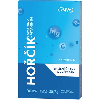 Vitar eMVe hořčík + vitamin C a B6 30 tabliet