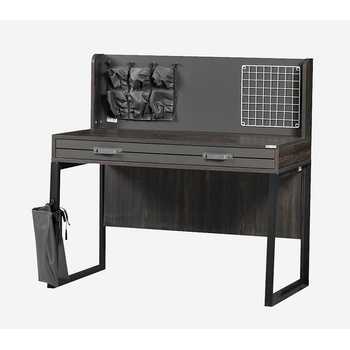 Бюро с надстройка Dark антрацит