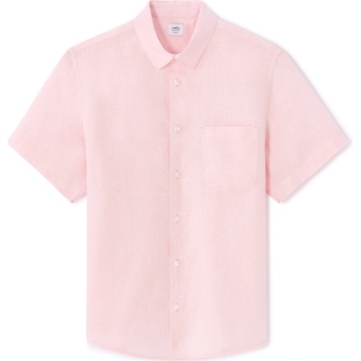 Celio lněná košile Damarlin růžová