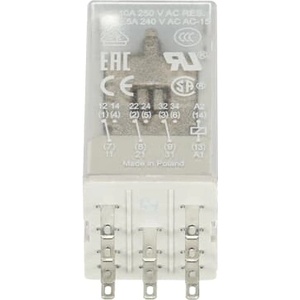 ABB Щепселно реле abb cr-m024ac3, 10a/24vac, 3no (m518443)