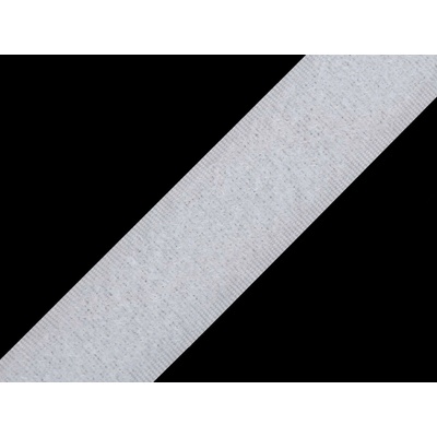 Prima-obchod Suchý zip plyš šíře 20 mm, barva bílá