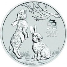 The Perth Mint stříbrná mince Lunar Series III Year of Rabbit 2023 1/2 oz