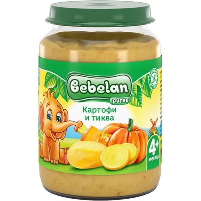 Bebelan Зеленчуково пюре Bebelan Puree - Картофи с тиква, 190 g (1093)