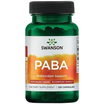 Swanson PABA, 500 mg, 120 капсули, Swanson