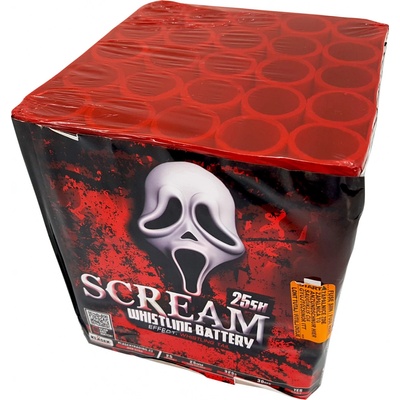 Kompaktní ohňostroj 25 ran 25 mm Scream battery