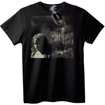 NOONEBRAND Тениска Черепно Поле - M, Black