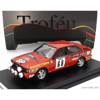 Trofeu Audi Quattro night Version N 68 Rally Montecarlo 1982 Guy Chasseuil Christian Baron Red 1:43
