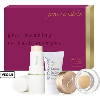 Jane Iredale Комплект Основа за грим, Хайлайтър и Блясък за лице и тяло Jane Iredale Reflections Makeup Kit (65417)