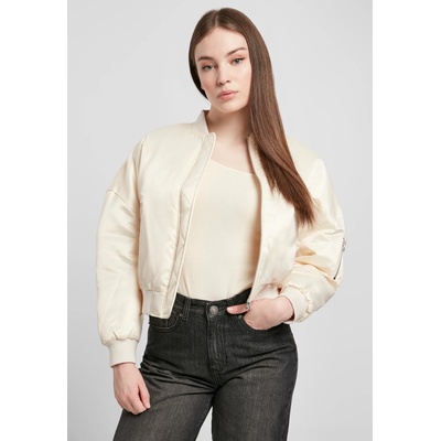 Urban Classics Дамски бомбър в пясъчен сатен Urban ClassicsUB-TB4542-02903 - Пясъчен, размер 5XL