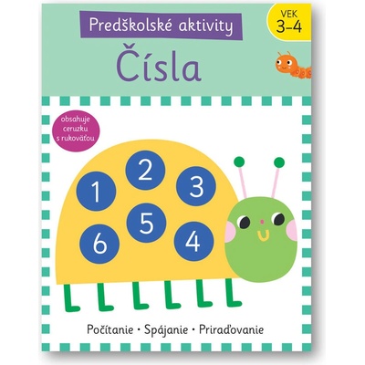 Predškolské aktivity Čísla: Počítanie Spájanie Priraďovanie