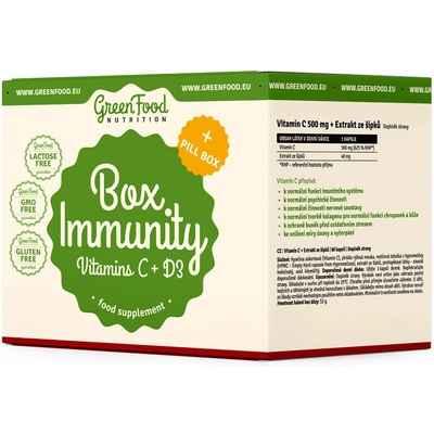 GreenFood Nutrition Box Immunity + Pillbox 60 + 60 kapsúl