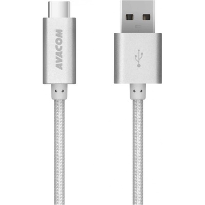 Avacom TPC-100S USB - USB Type-C, 100cm, stříbrný