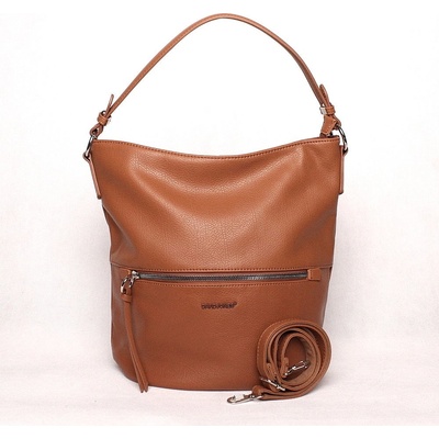 David Jones dámská kabelka na rameno i crossbody 6518-1 hnědá