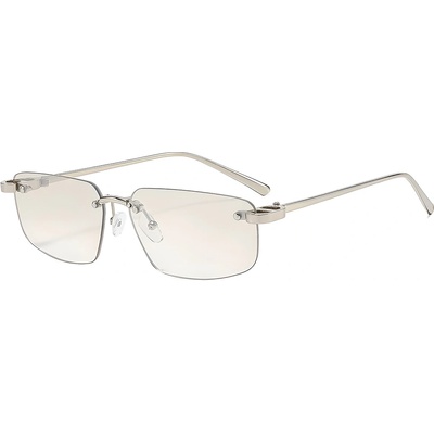 Techsuit Слънчеви очила Techsuit Premium Sunglasses (S098) - унисекс, правоъгълни, без рамка - Лунна светлина