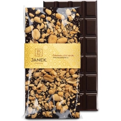 Čokoládovna Janek čokoláda s arašídy hořká 105 g