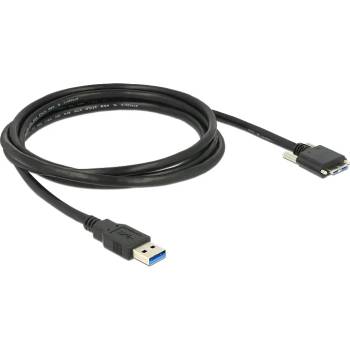 Delock Кабел USB 3.0 Тип A щепсел USB 3.0 Тип Micro-B щепсел с винтове 2 м
