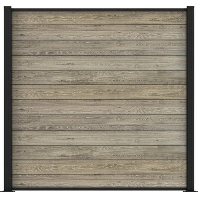 Stínící panel Keter Signature Ashwood 177 x 60 x 2,1 cm, 3 panely, celkové rozměry 177 x 180 cm, vzhled dřeva