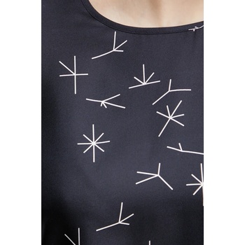 MM Блуза с коприна mm дамска в тъмносиньо с десен 2516941087600 (2516941087600)