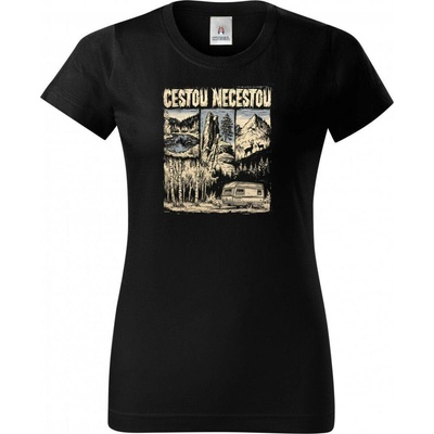 Dámské tričko Cestou necestou V1 Basic vtipné – Hledejceny.cz