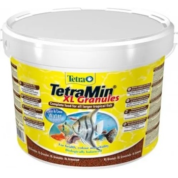 TETRA TetraMin XL Granules (Тетрамин XL Гранули) основна храна за всички видове декоративни рибки на бавно потъващи гранули - кофа 10 литра