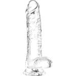 SuperLove Realistic Jelly Dildo with Balls 29cm Clear