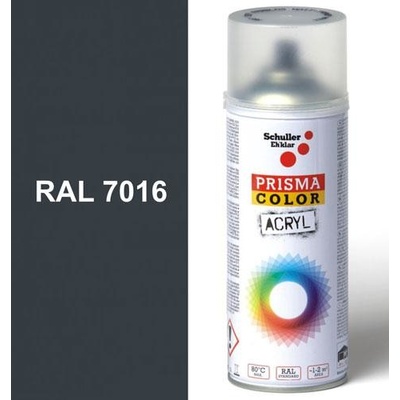 Schuller Ehklar PRISMA COLOR Sprej sivý lesklý 400ml, odtieň RAL 7016 farba antracitová sivá lesklá, 91314