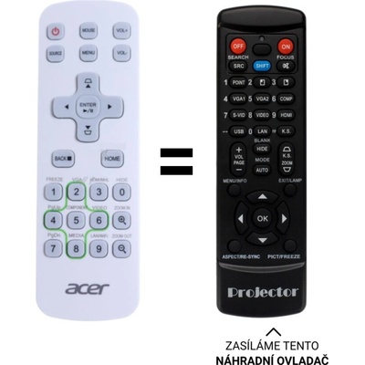 Diaľkový ovládač Acer J-25121